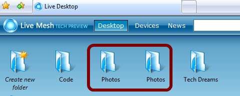 Duplicate Folders In Windows Live Mesh