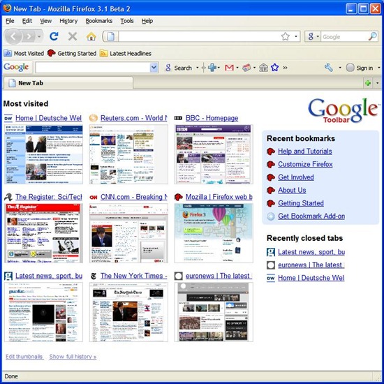 chrome_style_startup_page_in_firefox