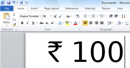 how_to_type_Indian_rupee_symbol_in_word_excel_and_other_documents