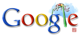 google logos olympics 2008 high jump aug 21