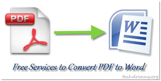 Online converter pdf to word